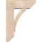Ekena Millwork Thorton Slat Smooth Bracket w/ Offset Brace, Douglas Fir, 7 1/2"W x 20"D x 28"H BKT0806X20X28THR06SDF - alternate 2